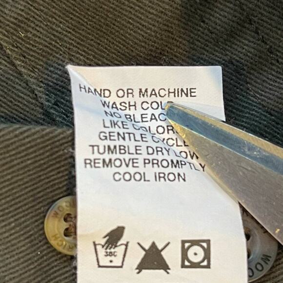 Woolrich Shirt Mens Size XL LS Button Down Hunting Shooting Heavy Canvas Green - Picture 8 of 9